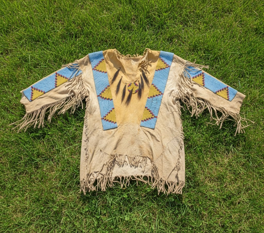 Native American Beaded War Shirt Powwow Regalia PWS834
