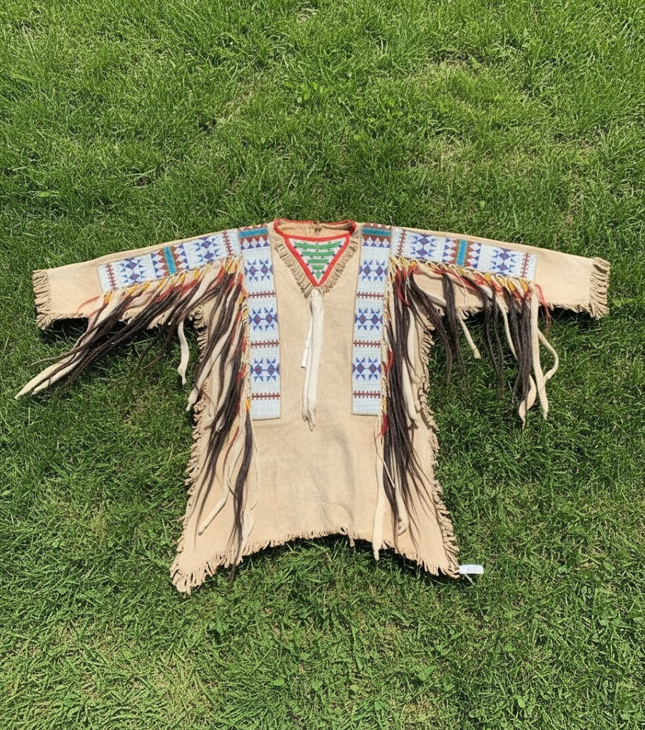 Native American Beaded War Shirt Powwow Regalia PWS832