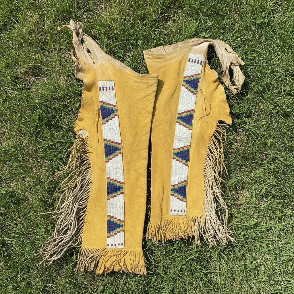 handmade_beaded_chaps_for_powwow