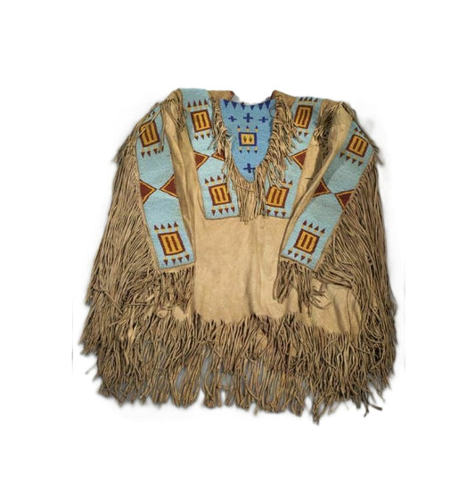Native American Beaded War Shirt Powwow Regalia PWS183