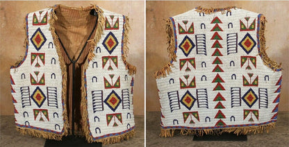 Native American Powwow Beaded Vest for Men NPV105