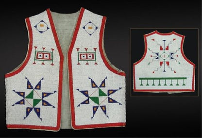 Native American Powwow Beaded Vest for Men NPV109
