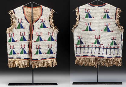 Native American Powwow Beaded Vest for Men NPV125