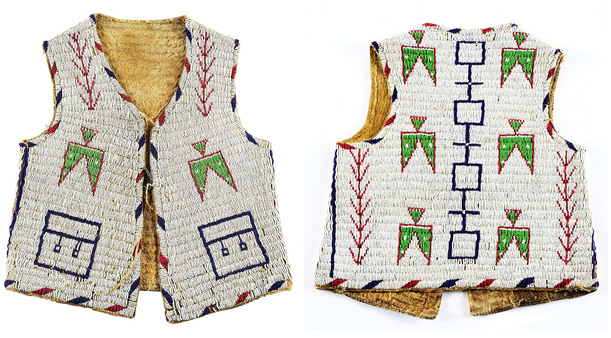 Native American Powwow Beaded Vest for Men NPV134