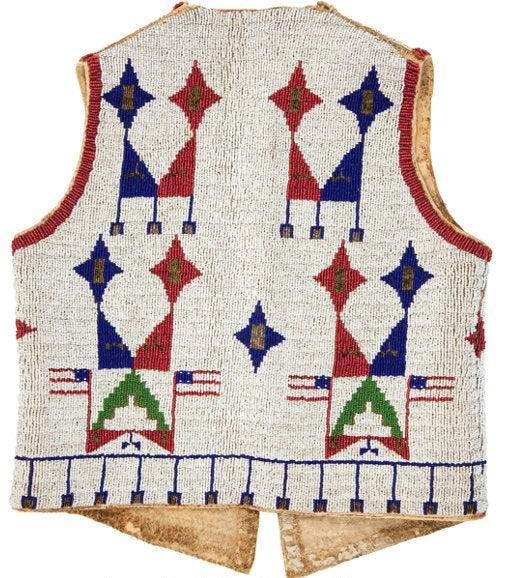 Native American Powwow Beaded Vest for Men NPV136