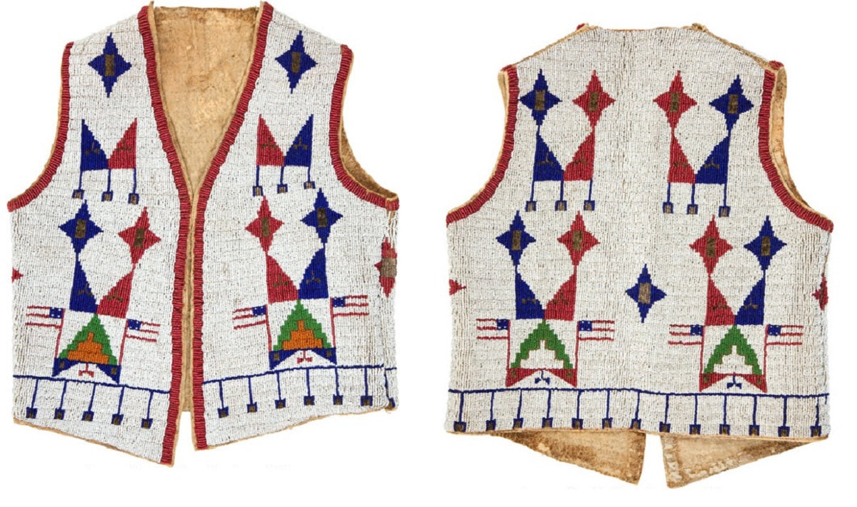 Native American Powwow Beaded Vest for Men NPV136