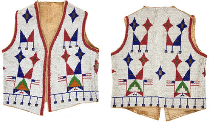 Native American Powwow Beaded Vest for Men NPV136