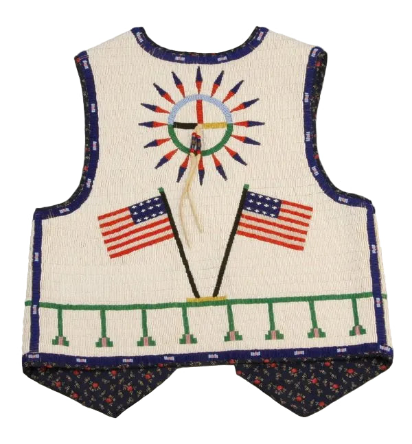 Native American Powwow Beaded Vest for Men NPV138