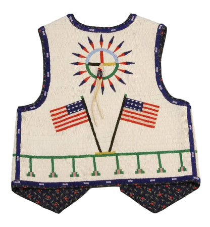 Native American Powwow Beaded Vest for Men NPV138