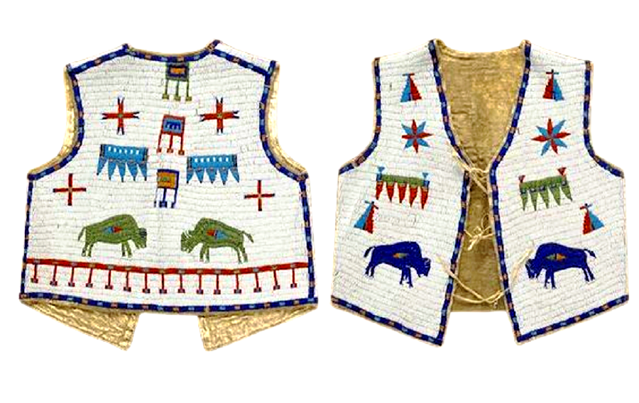 Native American Powwow Beaded Vest for Men NPV142