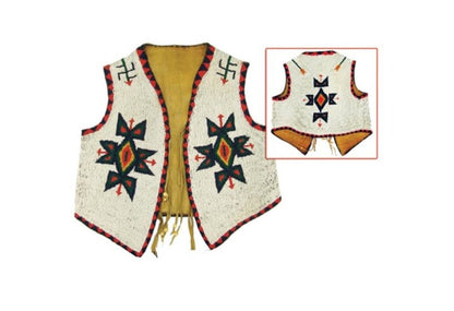 Native American Powwow Beaded Vest for Men NPV218