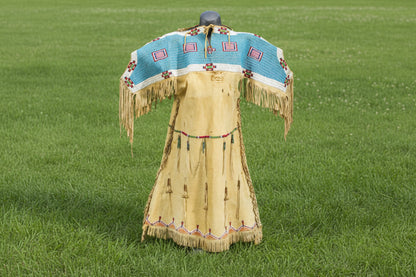 Native American Woman’s Beaded Yoke Dress