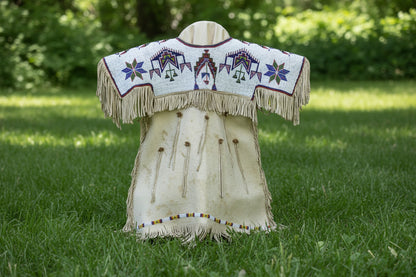 Native American beaded yoke dress