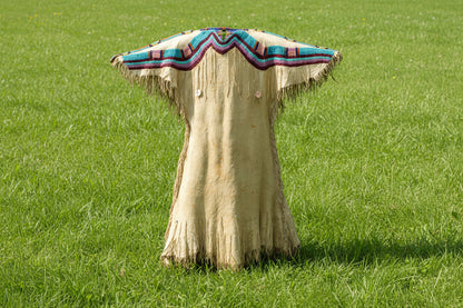 Native American beaded yoke dress