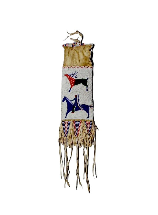 pipe bag with horse beading