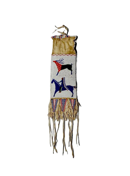 pipe bag with horse beading