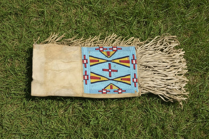 native American beaded saddle bag