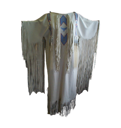 Native American Woman Leather Dress I Wedding Dress PWD103