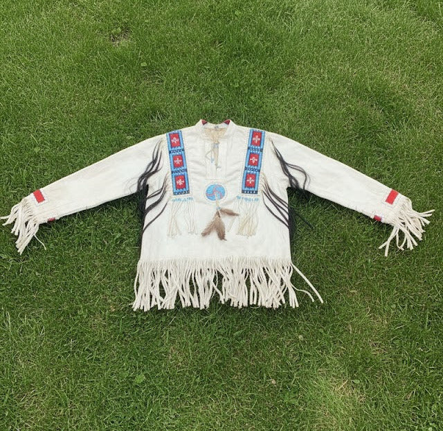 Native American Beaded War Shirt Powwow Regalia PWS34
